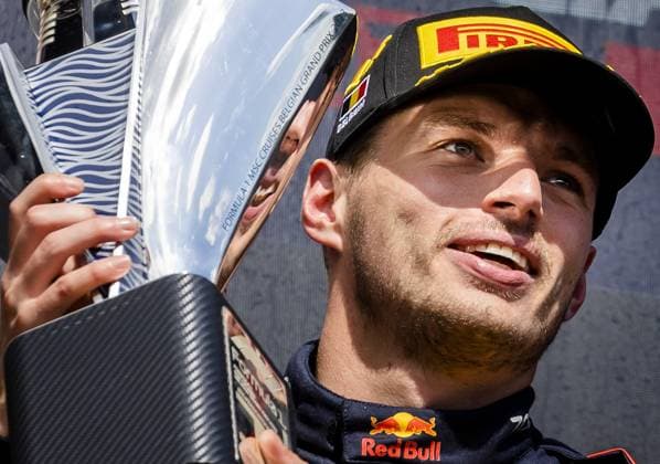 SPA - Max Verstappen (Red Bull Racing) on the podium after winning the Grand Prix of Belgium at the Circuit de Spa-Francorchamps. ANP SEM VAN DER WAL F1 Grand Prix of Belgium 2023 xVIxANPxSportx xxANPxIVx 474544341 originalFilename: 474544341.jpg