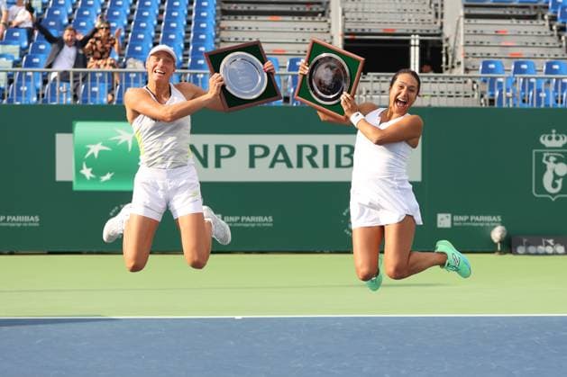 Sport Themen der Woche KW30 Sport Bilder des Tages WARSZAWA 30.07.2023 TURNIEJ TENISOWY BNP PARIBAS WARSAW OPEN 2023 FINAL DEBLA --- WOMENS WTA, Tennis Damen 250 TENNIS TOURNAMENT BNP PARIBAS WARSAW OPENI DEBEL FINAL MATCH YANINA WICKMAYER HEATHER WATSON WINNERS ZWYCIEZCZYNIE FOT. ANNA KLEPACZKO FOTOPYK NEWSPIX.PL --- Newspix.pl  230730LUM053