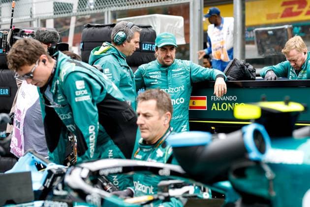14 Fernando Alonso ESP, Aston Martin Aramco Cognizant F1 Team , F1 Grand Prix of Belgium at Circuit de Spa Francorchamps on July 30, 2023 in Spa Francorchamps, Belgium Photo by HOCH ZWEI Spa Francorchamps Belgium