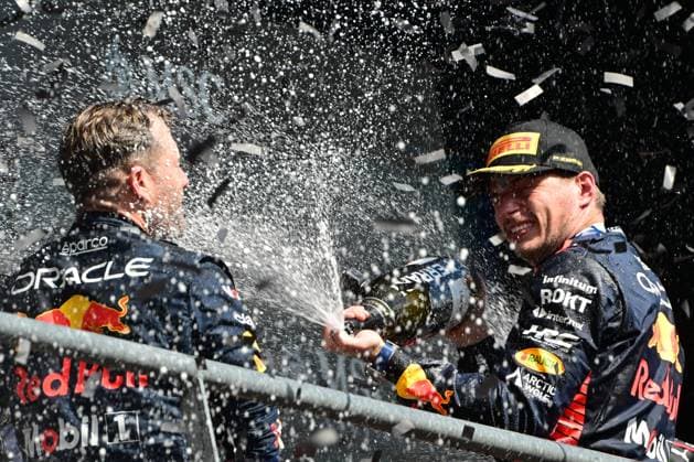 VERSTAPPEN Max (ned), Red Bull Racing RB19, portrait during the 2023 Formula 1 MSC Cruises Belgian Grand Prix, 12th round of the 2023 Formula One World Championship, WM, Weltmeisterschaft from July 28 to 30, 2023 on the Circuit de Spa-Francorchamps, in Stavelot, Belgium - F1 - BELGIAN GRAND PRIX 2023 - RACE DPPI Panoramic  00123028_300723-BEL-4063-PVE 