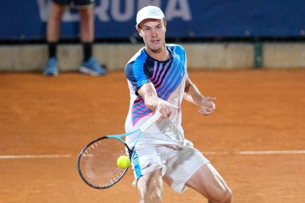 Tennis Internationals - ATP, Tennis Herren Challenger 100 - Internazionali di Verona - Finals - Vit Kopriva VS Vitaliy Sachko Vitaliy Sachko in action during the finals of Internazionali di Verona - ATP Challenger 100 tennis tournament at Circolo Tennis Scaligero in Verona on July 30, 2023, Verona Italy. Verona Italy  Copyright: xIPAxSport ABACAx BRIPASport20230730_806 IPAxSport ABACAx BRIPASport20230730_806