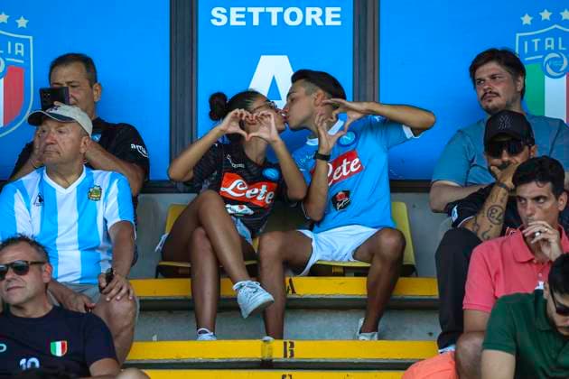Friendly football match - 2023 24 Napoli vs Hatayspor 29 07 2023 Castel di Sangro (Aq), Teofilo Patini Stadium, football match valid for a pre-season Serie A 2023 24 friendly match between SSC Napoli vs Sc Hatayspor In the picture: supporters nap Castel di Sangro stadio Teofilo Patini abruzzo ITALIA Copyright: xFABIOxSASSOxFabioxSassox istanbul 2 lavorate-80