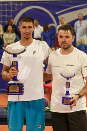 Croatia, Umag, 300723. Plava Laguna Croatia Open Umag. Final between Swiss Stan Wawrinka and Australian Alexei Popyrin. In the photo: photo shoot. Photo: Goran Sebelic CROPIX Copyright: xxGoranxSebelicx CROPIXx atp_finale16-300723