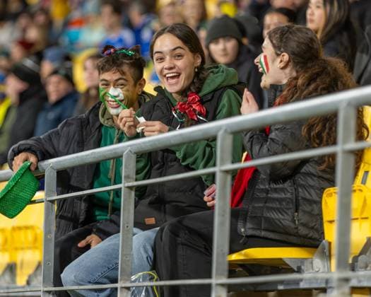 Wellington, New Zealand, 27 July 2023: Italian fans (tifosi Italiani) bring colour and atmosphere to Wellington s stadium. Sweden vs Italy. FIFA World Cup, WM, Weltmeisterschaft, Fussball Group G. Wellington. New Zealand. (Joe Serci SPP)  Copyright: xJoexSercix xSPPx spp-en-JoSeSp-SPP - Joe Serci - Sweden vs italy-7