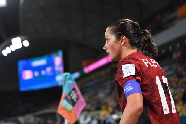 Mandatory Credit: Photo by Morgan Hancock Shutterstock (14028970fk) Jessie Fleming of Canada Canada Women v Australia Women, FIFA Women s World Cup, Group B, International Football, Melbourne Rectangular Stadium, Perth, Australia - 31 July 2023 Canada Women v Australia Women, FIFA Women s World Cup, Group B, International Football, Melbourne Rectangular Stadium, Perth, Australia - 31 July 2023 Copyright: xMorganxHancock Shutterstockx 14028970fk