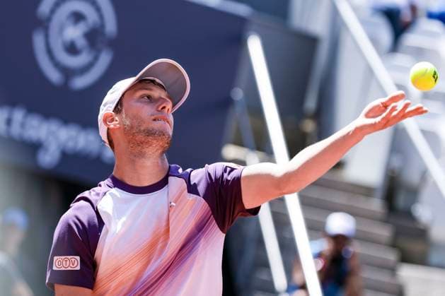 TENNIS - ATP, Tennis Herren Generali Open 2023 KITZBUEHEL,AUSTRIA,31.JUL.23 - TENNIS - ATP World Tour, Generali Open. Image shows Filip Misolic (AUT).  GEPAxpictures xPatrickxSteiner