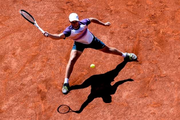 TENNIS - ATP, Tennis Herren Generali Open 2023 KITZBUEHEL,AUSTRIA,31.JUL.23 - TENNIS - ATP World Tour, Generali Open. Image shows Filip Misolic (AUT).  GEPAxpictures xPatrickxSteiner