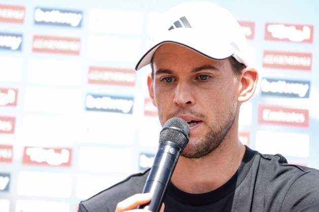 TENNIS - ATP, Tennis Herren Generali Open 2023 KITZBUEHEL,AUSTRIA,31.JUL.23 - TENNIS - ATP World Tour, Generali Open. Image shows Dominic Thiem (AUT).  GEPAxpictures xPatrickxSteiner