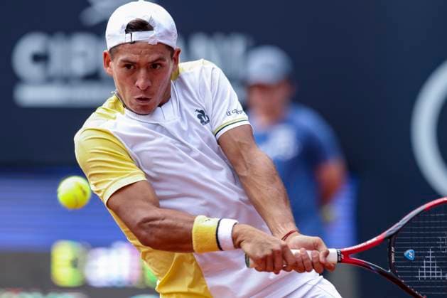 TENNIS - ATP, Tennis Herren Generali Open 2023 KITZBUEHEL,AUSTRIA,31.JUL.23 - TENNIS - ATP World Tour, Generali Open. Image shows Sebastian Baez (ARG).  GEPAxpictures xPatrickxSteiner