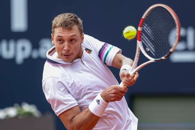 TENNIS - ATP, Tennis Herren Generali Open 2023 KITZBUEHEL,AUSTRIA,31.JUL.23 - TENNIS - ATP World Tour, Generali Open. Image shows Hamad Medjedovic (SRB).  GEPAxpictures xPatrickxSteiner