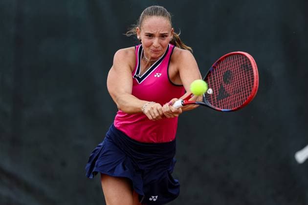 DTB internationals Ladies Open 2023 by Wilson, 31 07 2023, 24 boso Ladies Open Hechingen, Category AA 1 Round Qualification Sign In Doubles Marie Vogt GER vs Mara Guth GER Mara Guth GER DTB internationals Ladies Open 2023 by Wilson Hechingen Copyright: xEibner-Pressefoto RogerxBuerkex EP_EER