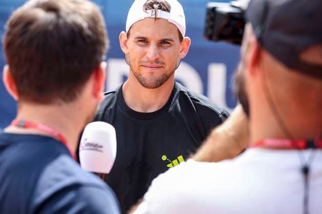 TENNIS - ATP, Tennis Herren Generali Open 2023 KITZBUEHEL,AUSTRIA,31.JUL.23 - TENNIS - ATP World Tour, Generali Open. Image shows Dominic Thiem (AUT).  GEPAxpictures xPatrickxSteiner