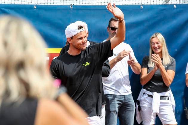 TENNIS - ATP, Tennis Herren Generali Open 2023 KITZBUEHEL,AUSTRIA,31.JUL.23 - TENNIS - ATP World Tour, Generali Open. Image shows Dominic Thiem (AUT).  GEPAxpictures xPatrickxSteiner