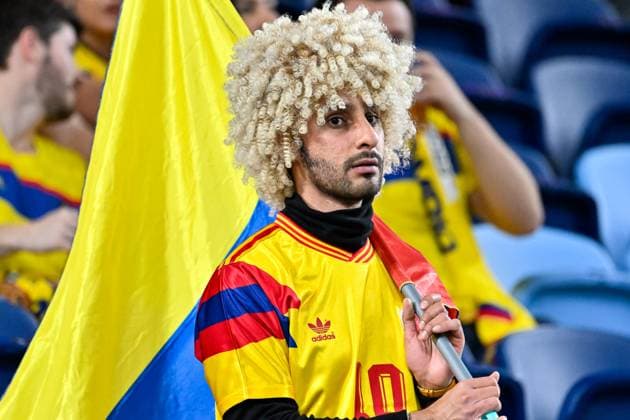 Sydney, NSW, Australia, Colombian fans FIFA Women™s World Cup 2023 Group H match Germany v Colombia at Sydney Football Stadium (Allianz Stadium) 30 July 2023, Sydney, Australia. (Keith McInnes SPP)  Copyright: xKeithxMcInnes SPPx spp-en-KeMc-KMP-SPP-WWC2023-GER-COL-230730-061-92449