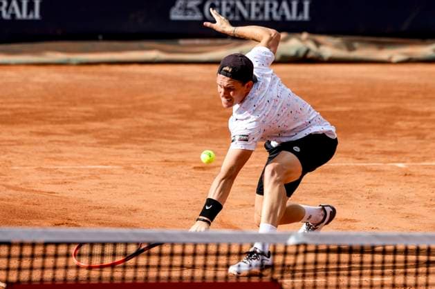 TENNIS - ATP, Tennis Herren Generali Open 2023 KITZBUEHEL,AUSTRIA,31.JUL.23 - TENNIS - ATP World Tour, Generali Open. Image shows Sam Weissborn (AUT).  GEPAxpictures xPatrickxSteiner