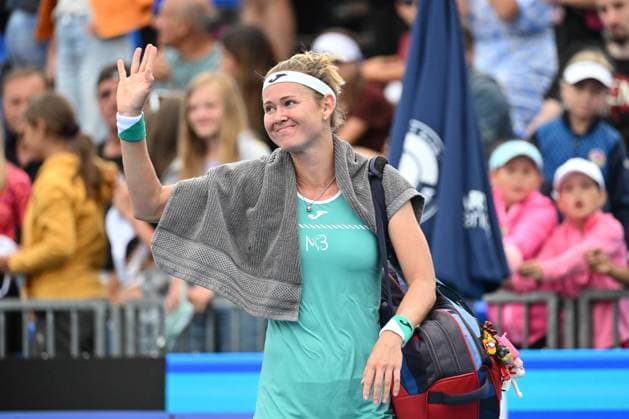 International women s tennis tournament, 1st round, Marie Bouzkova, pictured after she lost, (CZE) vs. Jaqueline Cristian (RO), in Prague, Czech Republic, July 31, 2023. (CTKxPhoto MichalxKamaryt) CTKPhotoP2023073105738  CTKPhotoP2023073105738