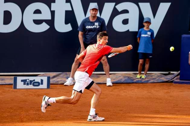 TENNIS - ATP, Tennis Herren Generali Open 2023 KITZBUEHEL,AUSTRIA,31.JUL.23 - TENNIS - ATP World Tour, Generali Open. Image shows Sebastian Ofner (AUT).  GEPAxpictures xPatrickxSteiner
