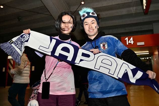 32st July 2023: Wellington, New Zealand: Japan fans arrive before the FIFA Women& x2019;s World Cup Group C - Japan versus Spain at Wellington Regional Stadium, Wellington, New Zealand on Monday 31 July 2023.  ActionPlus12537951 MasanorixUdagawa