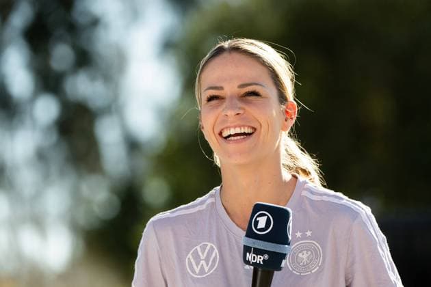 Melanie Leupolz Germany, 18 , AUS, Press Conference DFB Womens National Team Germany, FIFA Womens World Cup Australia 2023, 01 08 2023 AUS, Press Conference DFB Womens National Team Germany, FIFA Womens World Cup Australia 2023, 01 08 2023 Wyong Copyright: xEibner-Pressefoto Memmlerx EP_MMR