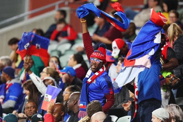 Mandatory Credit: Photo by James Worsfold Shutterstock (14030800di) Haiti fans Haiti Women v Denmark Women, FIFA Women s World Cup, Group D, International Football, Perth Rectangular Stadium, Perth, Australia - 01 Aug 2023 Editorial use only Haiti Women v Denmark Women, FIFA Women s World Cup, Group D, International Football, Perth Rectangular Stadium, Perth, Australia - 01 Aug 2023 Editorial use only  Copyright: xJamesxWorsfold Shutterstockx 14030800di