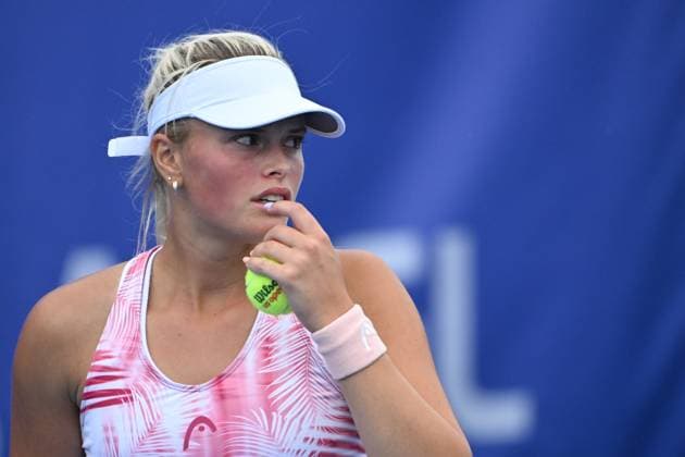International women s tennis tournament, 1st round, Barbora Palicova, pictured, (CZE) vs Emiliana Arango (CO), in Prague, Czech Republic, August 1, 2023. (CTKxPhoto MichalxKamaryt) CTKPhotoP2023080104342  CTKPhotoP2023080104342