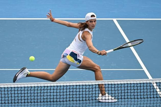 International women s tennis tournament, 1st round, Barbora Palicova (CZE) vs Emiliana Arango, pictured, (CO), in Prague, Czech Republic, August 1, 2023. (CTKxPhoto MichalxKamaryt) CTKPhotoP2023080104411  CTKPhotoP2023080104411