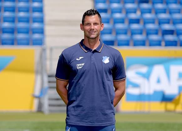 Alexander Stolz Goalkeeper Coach , TSG 1899 Hoffenheim Porträttermin TSG 1899 Hoffenheim 2023 2024 Zuzenhausen, GER, 01 08 2023 ,Football 1 Bundesliga 2023 2024 Editorial use only