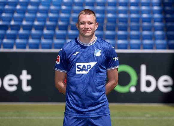 Attila Szalai , TSG 1899 Hoffenheim Porträttermin TSG 1899 Hoffenheim 2023 2024 Zuzenhausen, GER, 01 08 2023 ,Football 1 Bundesliga 2023 2024 Editorial use only
