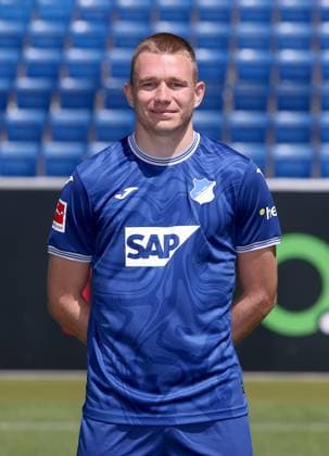 Attila Szalai , TSG 1899 Hoffenheim Porträttermin TSG 1899 Hoffenheim 2023 2024 Zuzenhausen, GER, 01 08 2023 ,Football 1 Bundesliga 2023 2024 Editorial use only