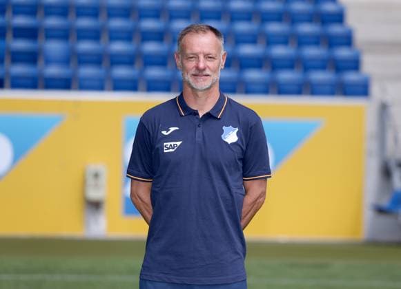 Darius Scholtysik Co Trainer , TSG 1899 Hoffenheim Porträttermin TSG 1899 Hoffenheim 2023 2024 Zuzenhausen, GER, 01 08 2023 ,Football 1 Bundesliga 2023 2024 Editorial use only