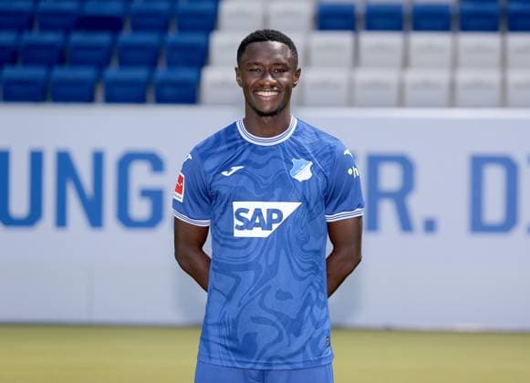 Diadie Samassekou , TSG 1899 Hoffenheim Porträttermin TSG 1899 Hoffenheim 2023 2024 Zuzenhausen, GER, 01 08 2023 ,Football 1 Bundesliga 2023 2024 Editorial use only