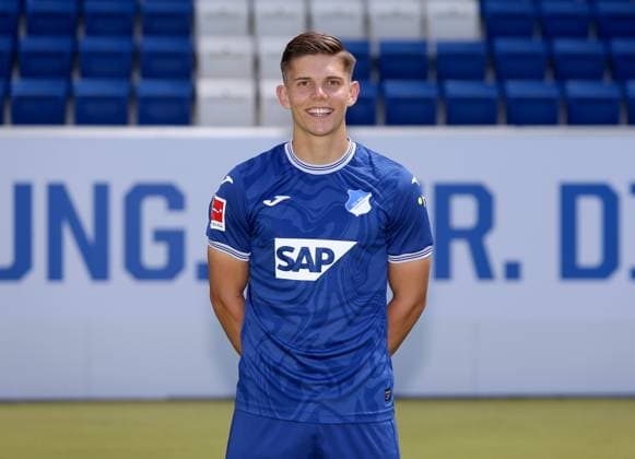 Finn Ole Becker , TSG 1899 Hoffenheim Porträttermin TSG 1899 Hoffenheim 2023 2024 Zuzenhausen, GER, 01 08 2023 ,Football 1 Bundesliga 2023 2024 Editorial use only