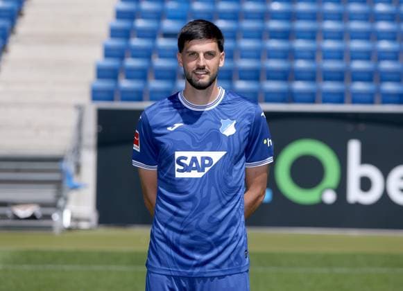 Florian Grillitsch , TSG 1899 Hoffenheim Porträttermin TSG 1899 Hoffenheim 2023 2024 Zuzenhausen, GER, 01 08 2023 ,Football 1 Bundesliga 2023 2024 Editorial use only