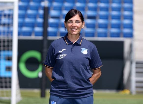 Mandana Scharei Physiotherapist , TSG 1899 Hoffenheim Portrait appointment TSG 1899 Hoffenheim 2023 2024 Zuzenhausen, GER, 01 08 2023 ,Football 1 Bundesliga 2023 2024 Editorial use only