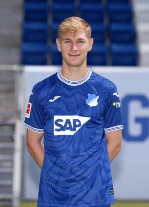 Marco John , TSG 1899 Hoffenheim Porträttermin TSG 1899 Hoffenheim 2023 2024 Zuzenhausen, GER, 01 08 2023 ,Football 1 Bundesliga 2023 2024 Editorial use only