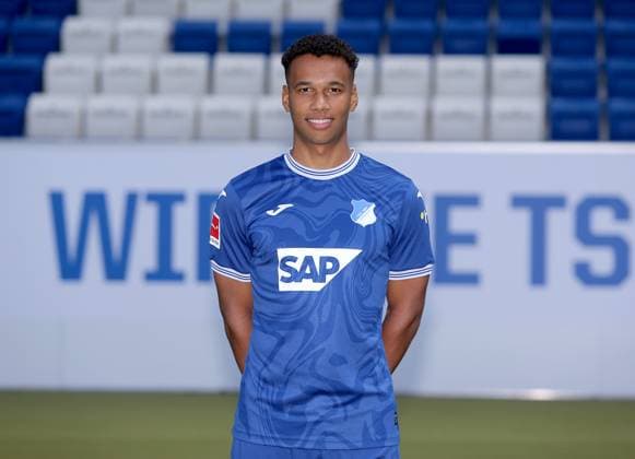 Conte Bambase , TSG 1899 Hoffenheim Porträttermin TSG 1899 Hoffenheim 2023 2024 Zuzenhausen, GER, 01 08 2023 ,Football 1 Bundesliga 2023 2024 Editorial use only