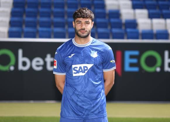 Ozan Kabak , TSG 1899 Hoffenheim Porträttermin TSG 1899 Hoffenheim 2023 2024 Zuzenhausen, GER, 01 08 2023 ,Football 1 Bundesliga 2023 2024 Editorial use only