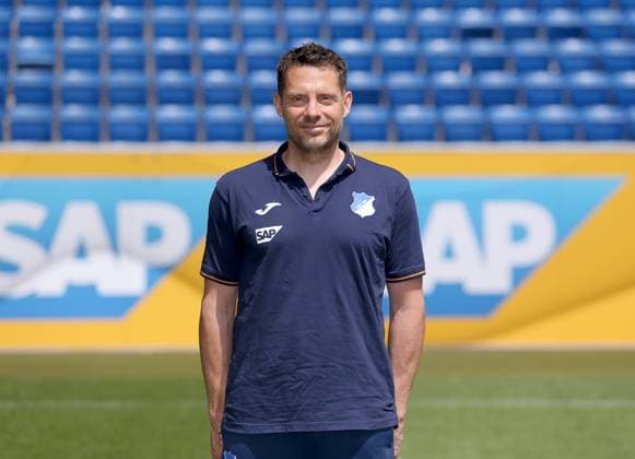 Peter Geigle Physiotherapist , TSG 1899 Hoffenheim Porträttermin TSG 1899 Hoffenheim 2023 2024 Zuzenhausen, GER, 01 08 2023 ,Football 1 Bundesliga 2023 2024 Editorial use only