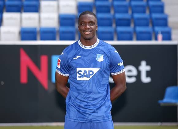 Stanley Nsoki , TSG 1899 Hoffenheim Porträttermin TSG 1899 Hoffenheim 2023 2024 Zuzenhausen, GER, 01 08 2023 ,Football 1 Bundesliga 2023 2024 Editorial use only