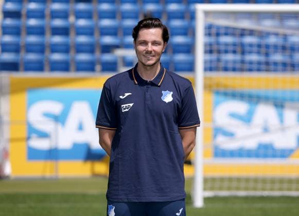 Timo Gross match analysis , TSG 1899 Hoffenheim portrait date TSG 1899 Hoffenheim 2023 2024 Zuzenhausen, GER, 01 08 2023 ,Football 1 Bundesliga 2023 2024 Editorial use only