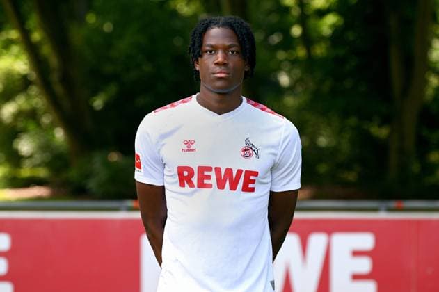 Elias Bakatukanda 1 FC Cologne 1 BL, portrait date 2023 2024