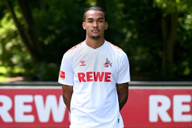 Damion Downs 1 FC Cologne 1 BL, portrait date 2023 2024