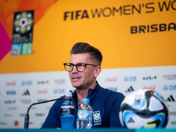 Colin Bell South Korea, Coach , AUS, MD 1 Press Conference South Korea ahead of South Korea vs Germany, FIFA Womens World Cup Australia 2023, 02 08 2023 AUS, MD 1 Press Conference South Korea ahead of South Korea vs Germany, FIFA Womens World Cup Australia 2023, 02 08 2023 Brisbane Copyright: xEibner-Pressefoto Memmlerx EP_MMR