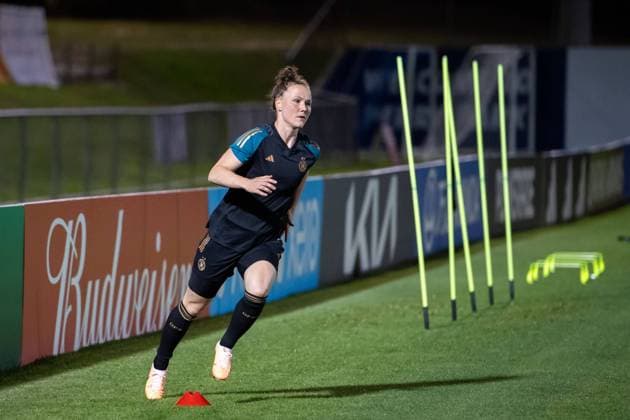 Marina Hegering Germany, 05 , AUS, final training MD 1 Brisbane, DFB womens national team ahead of South Korea vs Germany, FIFA Womens World Cup Australia 2023, 02 08 2023 AUS, final training MD 1 Brisbane, DFB womens national team ahead of South Korea vs Germany, FIFA Womens World Cup Australia 2023, 02 08 2023 Brisbane Copyright: xEibner-Pressefoto Memmlerx EP_MMR