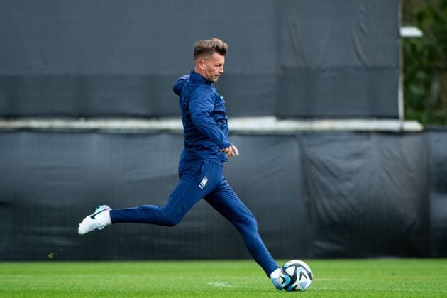 Colin Bell South Korea, coach on the ball, AUS, final training MD 1 Brisbane, South Korea womens national team ahead of South Korea vs Germany, FIFA Womens World Cup Australia 2023, 02 08 2023 AUS, final training MD 1 Brisbane, DFB womens national team ahead of South Korea vs Germany, FIFA Womens World Cup Australia 2023, 02 08 2023 Brisbane Copyright: xEibner-Pressefoto Memmlerx EP_MMR