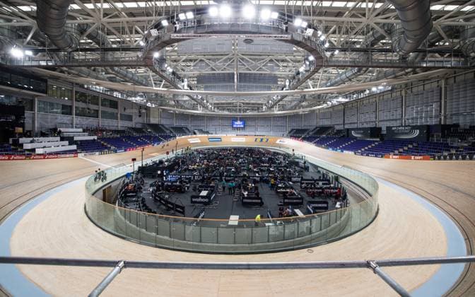 Illustration shows the Sir Chris Hoy velodrome in Glasgow, Scotland, ahead of UCI World Championships Cycling, Wednesday 02 August 2023. UCI organise the worlds with all cycling disciplines, Road cycling, Rad, Radsport, Strasse indoor cycling, mountainbike, BMX racing, road paracycling and indoor paracycling, in Glasgow from 05 to 13 August. DAVIDxPINTENS x71517528x