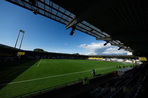 230802 General view inside Bravida Arena before the UEFA Champions League qualification match between BK Häcken and Klaksvik on August 2, 2023 in Göteborg Photo Michael Erichsen BILDBYRAN COP 89 MI0516 bbeng bk häcken champions league football fotball fotboll fotboll klaksvik kval qualification qualifying round soccer arena  Copyright: MICHAELxERICHSEN BB230802MI007