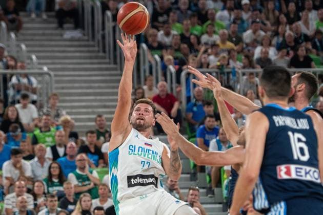 August 2, 2023, Ljubljana, Slovenia: Luka Doncic of Slovenia seen in action during the International Friendly, Länderspiel, Nationalmannschaft basketball game between Slovenia and Greece at Arena Stozice. Final score; Slovenia 91: 98 Greece. Ljubljana Slovenia - ZUMAs197 20230802_zaa_s197_107 Copyright: xMilosxVujinovicx
