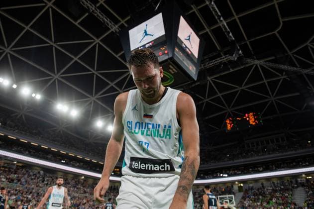 August 2, 2023, Ljubljana, Slovenia: Luka Doncic of Slovenia seen during the International Friendly, Länderspiel, Nationalmannschaft basketball game between Slovenia and Greece at Arena Stozice. Final score; Slovenia 91: 98 Greece. Ljubljana Slovenia - ZUMAs197 20230802_zaa_s197_113 Copyright: xMilosxVujinovicx