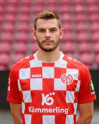 Football Official Portrait 1 FSVMainz 05, 1 FSV Mainz 05, Bundesliga season 2023 2024, Maxim Leitsch,